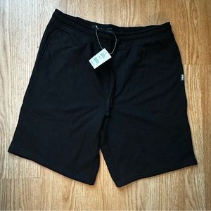 Eddie Bauer Men's Shorts Black Medium Elastic Waist Lounge Wear Active Workout